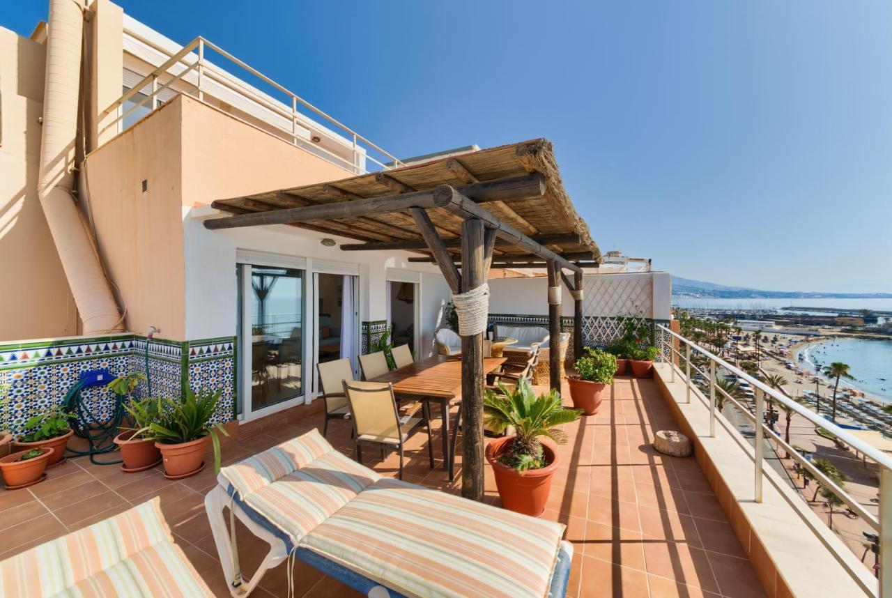 Holidays2Fuengirola Duplex With Stunning Sea View, Terraces,1St Line Beside Port מראה חיצוני תמונה